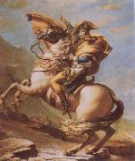 Jacques-Louis  David Napoleon Crossing the Alps France oil painting artist